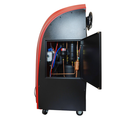 Mesin Pemulihan Refrigerant Mobil ABS Merah Dengan Skala Elektronik