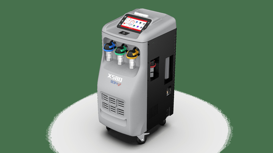 Mesin Pemulihan Refrigeran AC Abu-abu Injeksi Pewarna UV Otomatis Dengan Printer