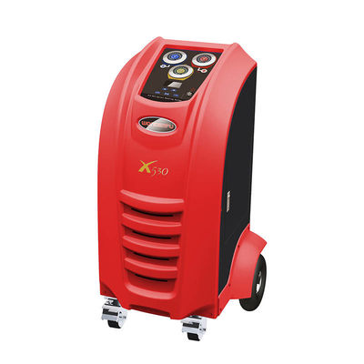 Mesin Pemulihan Refrigeran Ac Mobil Merah Mesin Pengisian Gas AC